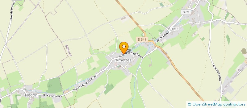 localisation de l'entreprise SCI AMETTOISE  LIGNY-LES-AIRE