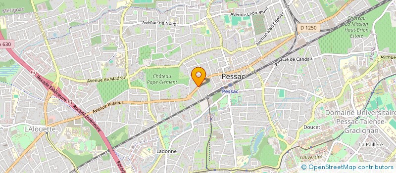 localisation de l'entreprise SCI AMETXA  PESSAC