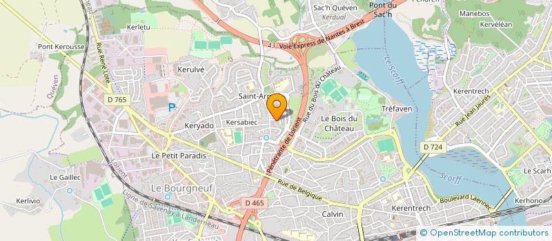 localisation de l'entreprise SCI AMETYS  LORIENT