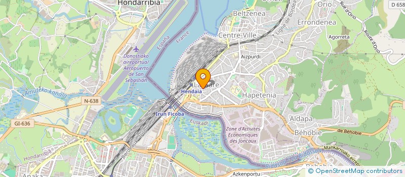 localisation de l'entreprise SCI AMETZA à HENDAYE