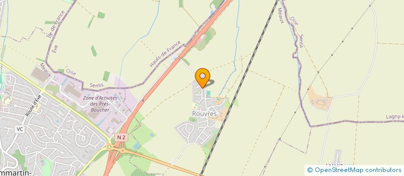 localisation de l'entreprise SCI AMEVI  ROUVRES