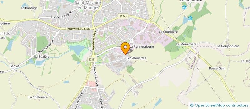 localisation de l'entreprise SCI AMEX LOIRE à SEVREMOINE