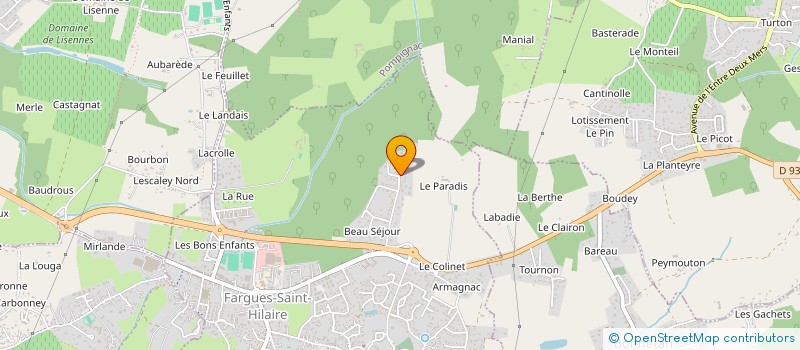 localisation de l'entreprise SCI AMF  FARGUES-SAINT-HILAIRE