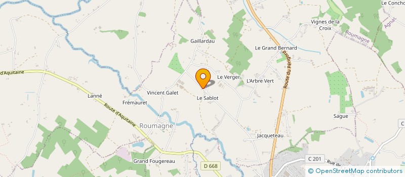 localisation de l'entreprise SCI AMFF  ROUMAGNE