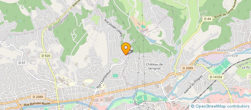 localisation de l'entreprise SCI AMG  BRIVE-LA-GAILLARDE