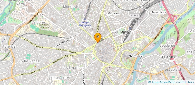 localisation de l'entreprise SCI AMG à LIMOGES
