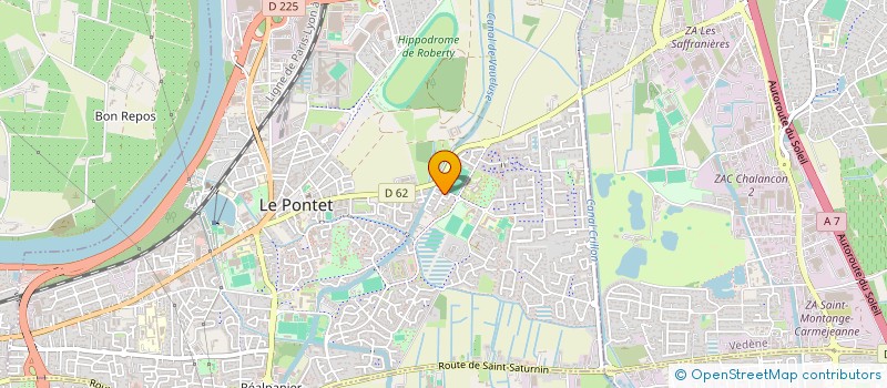 localisation de l'entreprise SCI AMG  LE PONTET