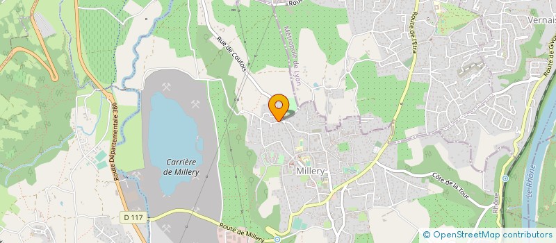 localisation de l'entreprise SCI AMG  MILLERY