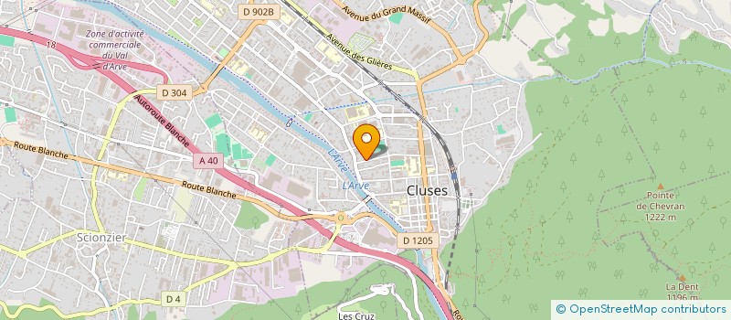 localisation de l'entreprise SCI AMG  CLUSES