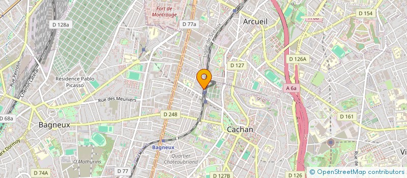 localisation de l'entreprise SCI AMG  CACHAN