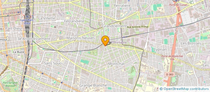 localisation de l'entreprise SCI AMG  LYON