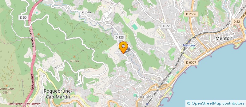 localisation de l'entreprise SCI AMG  ROQUEBRUNE-CAP-MARTIN