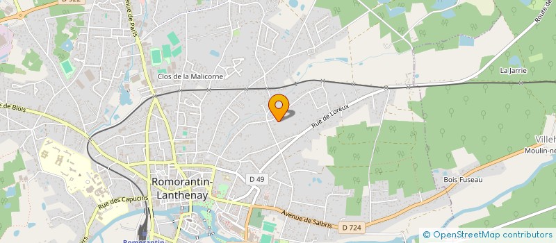 localisation de l'entreprise SCI AMG  ROMORANTIN-LANTHENAY