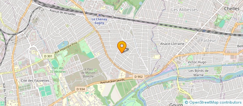 localisation de l'entreprise SCI AMG FOURNIER à GAGNY