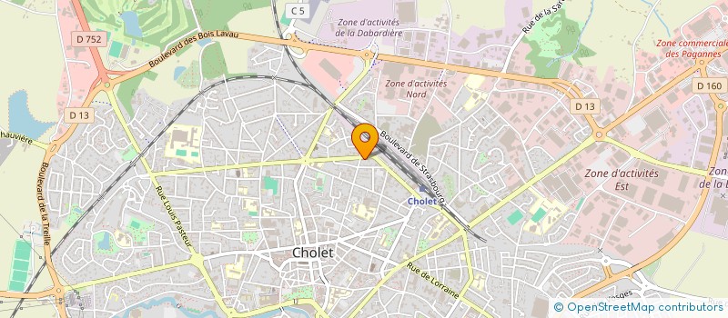 localisation de l'entreprise SCI AMGIK à CHOLET