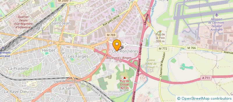 localisation de l'entreprise SCI AMGP  CLERMONT-FERRAND