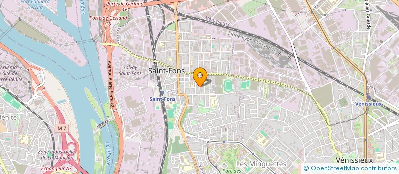 localisation de l'entreprise SCI AMH  SAINT-FONS