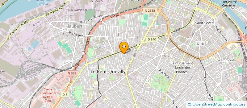 localisation de l'entreprise SCI AMH  LE PETIT-QUEVILLY
