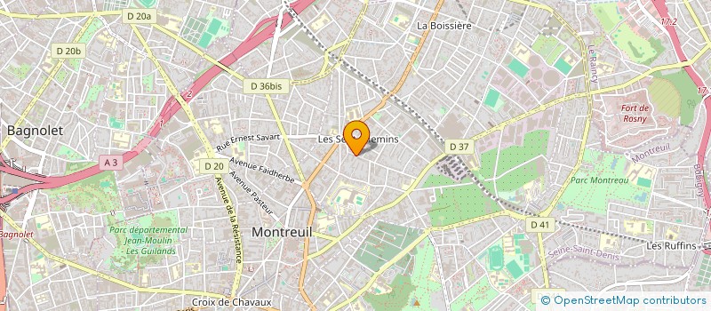 localisation de l'entreprise SCI AMI à MONTREUIL