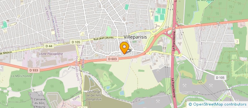 localisation de l'entreprise SCI AMICE ET FILLES  VILLEPARISIS