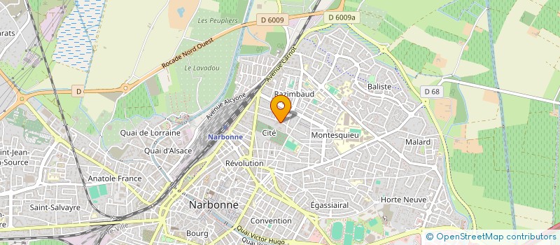 localisation de l'entreprise SCI AMIEL à NARBONNE
