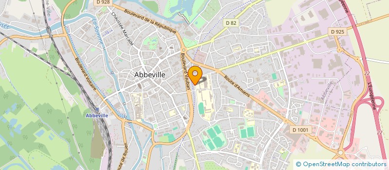 localisation de l'entreprise SCI AMIENS GARE à ABBEVILLE