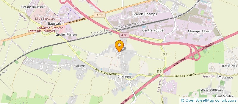 localisation de l'entreprise SCI AMIGAULT  LA CRECHE