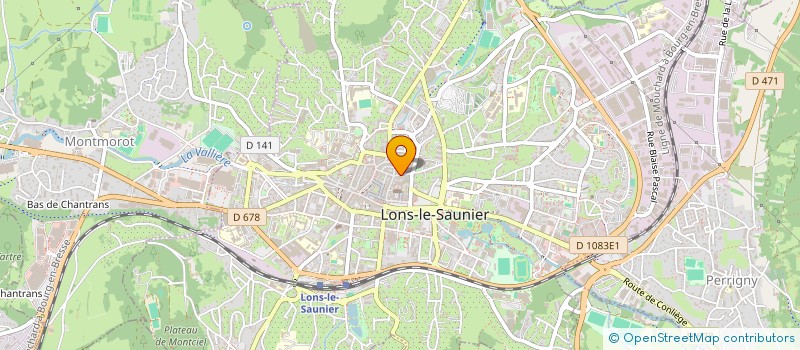 localisation de l'entreprise SCI AMILLIS  LONS-LE-SAUNIER
