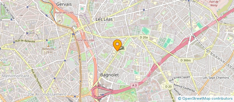 localisation de l'entreprise SCI AMIN à BAGNOLET