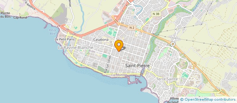localisation de l'entreprise SCI AMINAH  SAINT-PIERRE