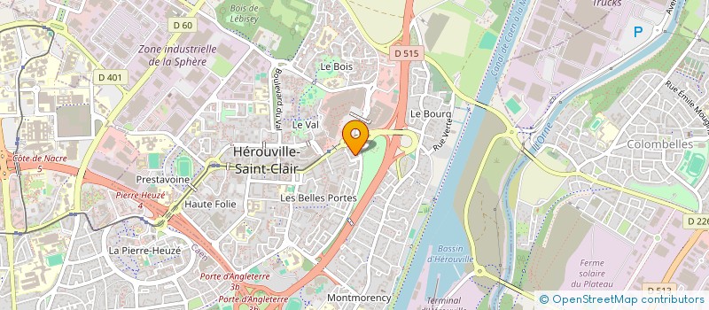 localisation de l'entreprise SCI AMINBO à HEROUVILLE SAINT CLAIR