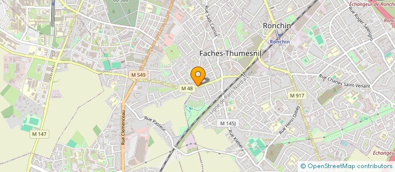 localisation de l'entreprise SCI AMINE  FACHES-THUMESNIL