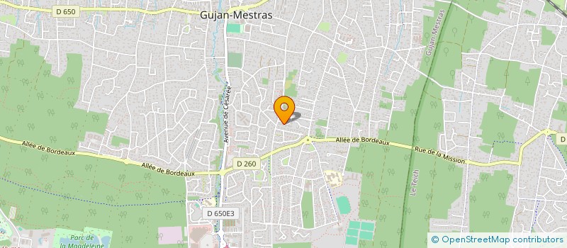 localisation de l'entreprise SCI AMIRA  GUJAN-MESTRAS