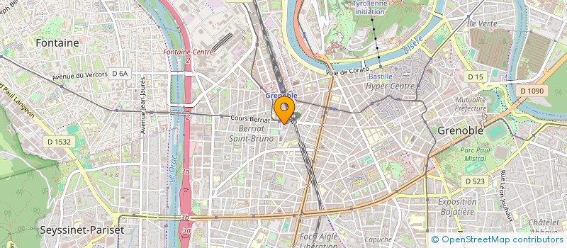 localisation de l'entreprise SCI AMIRA  GRENOBLE