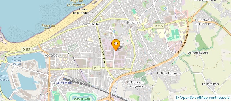 localisation de l'entreprise SCI AMIRAL CHAFFAULT  SAINT-MALO