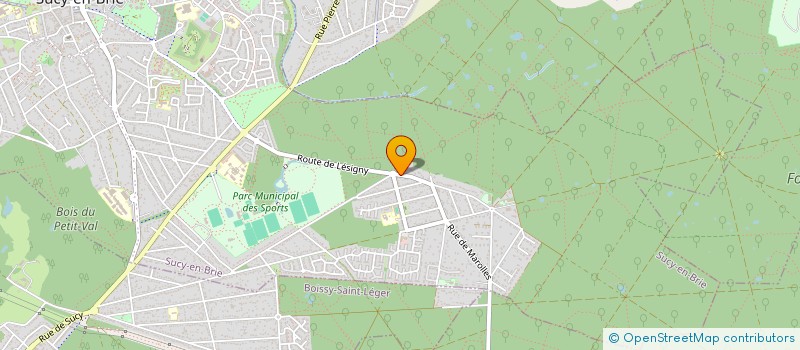 localisation de l'entreprise SCI AMIRAL MOUCHEZ 86-94  SUCY-EN-BRIE