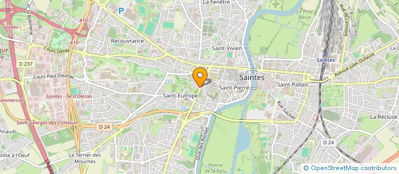localisation de l'entreprise SCI AMIRAL PALLU DE LA BARRIERE  SAINTES