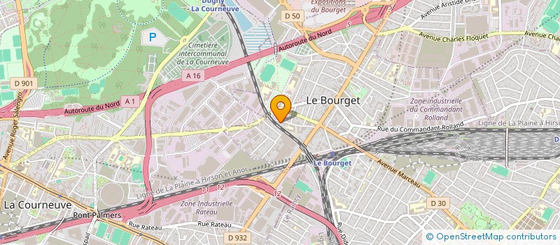 localisation de l'entreprise SCI AMIRI à LE BOURGET