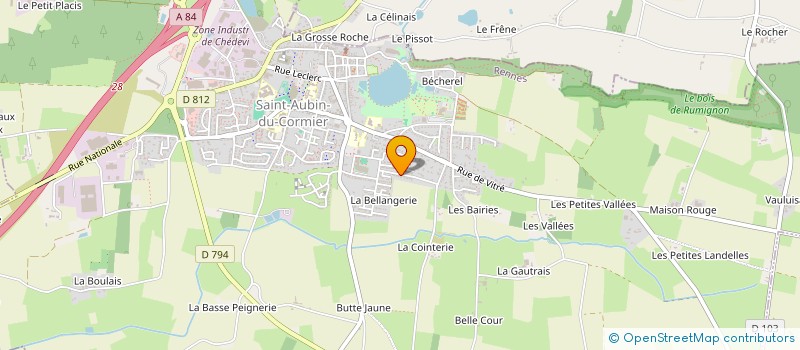 localisation de l'entreprise SCI AMIS IMMOBILIER  SAINT-AUBIN-DU-CORMIER