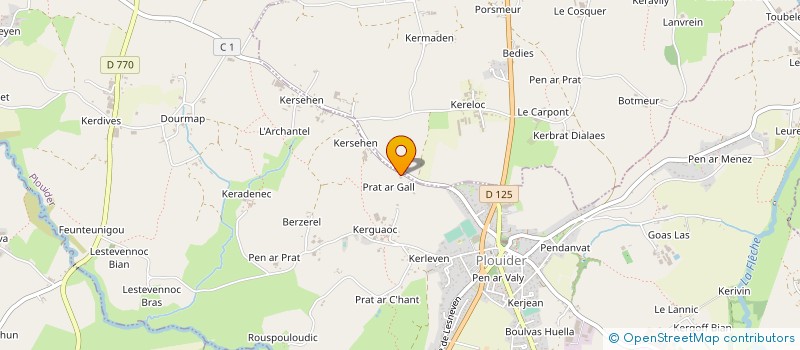 localisation de l'entreprise SCI AMISTAD  PLOUIDER