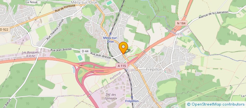 localisation de l'entreprise SCI AMIVET95  MERY-SUR-OISE