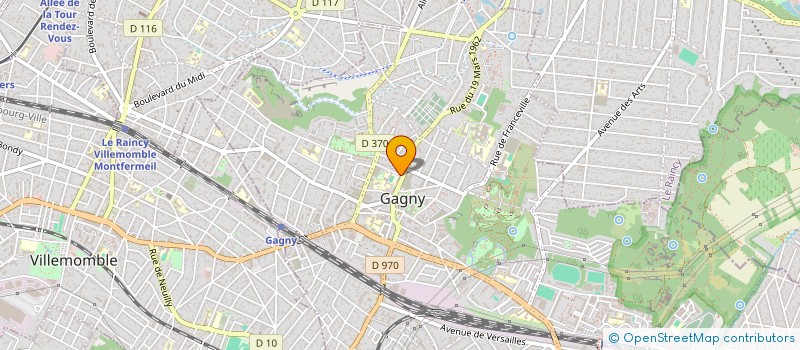 localisation de l'entreprise SCI AMJ à GAGNY