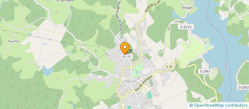 localisation de l'entreprise SCI AMJ  NEUVIC