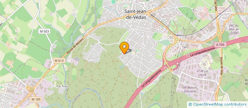 localisation de l'entreprise SCI AMJ2L  SAINT-JEAN-DE-VEDAS