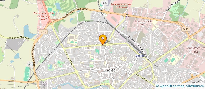 localisation de l'entreprise SCI AMJE à CHOLET