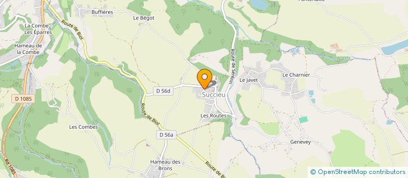 localisation de l'entreprise SCI AMJF  SUCCIEU