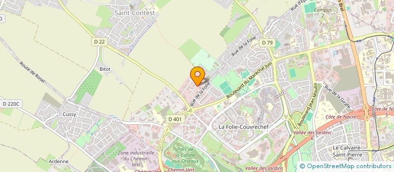localisation de l'entreprise SCI AMJOLE à SAINT-CONTEST