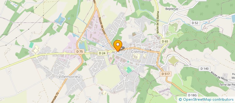 localisation de l'entreprise SCI AMJP  CREMIEU