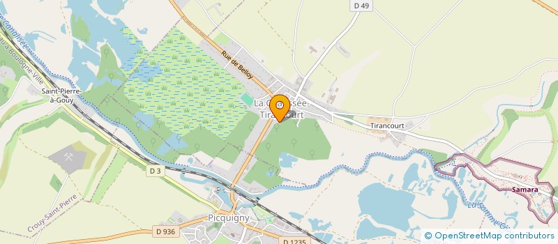 localisation de l'entreprise SCI AMK  LA CHAUSSEE-TIRANCOURT