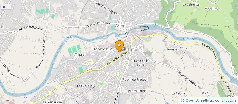 localisation de l'entreprise SCI AMK IMMO  SAINT-JUERY